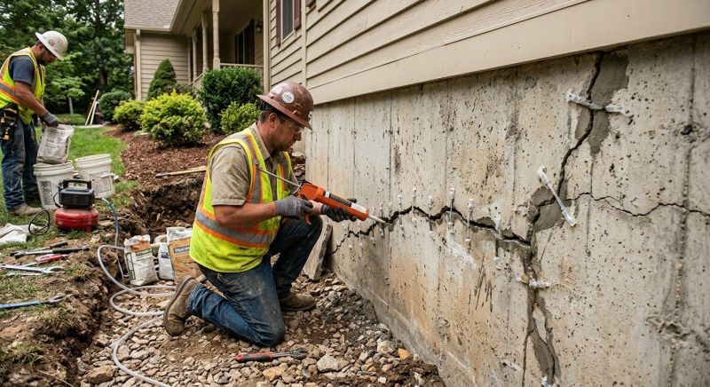Cracked Foundation Repair in Argyle, TX