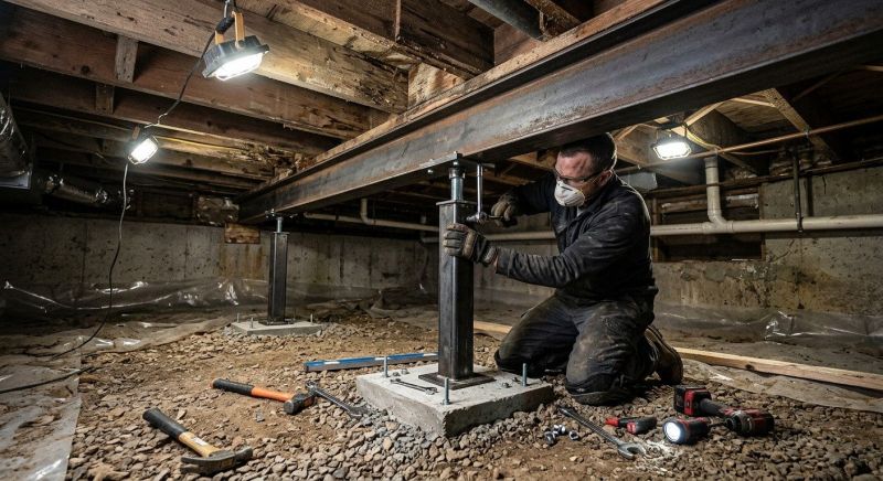 Crawlspace Structural Repair in Grapevine, TX