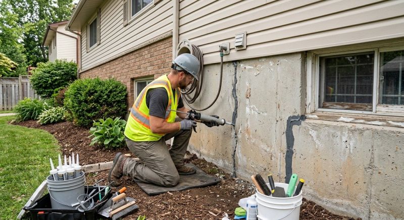 Foundation Crack Sealing in Grapevine, TX