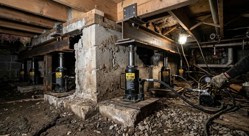 Foundation Jacking in Frisco, TX