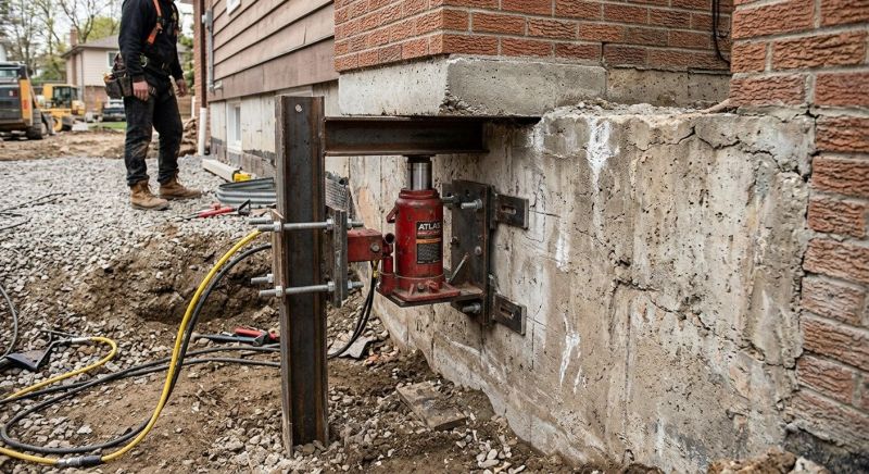 Foundation Jacking in Grand Prairie, TX