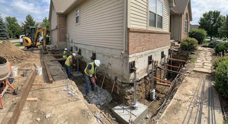 Foundation Underpinning in Grapevine, TX