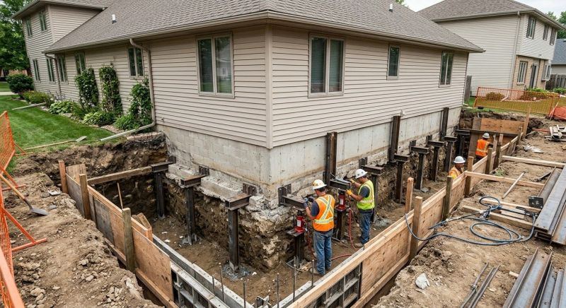 Foundation Underpinning in Grapevine, TX