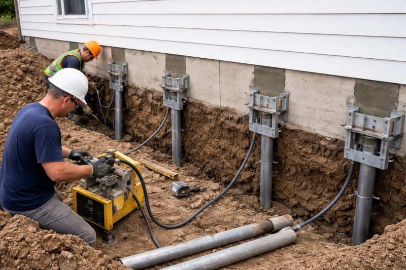 Helical Piers Installation in Grapevine, TX