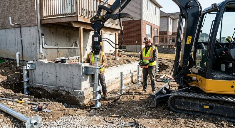Helical Pile Installation in Grapevine, TX