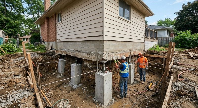 House Underpinning in Grapevine, TX