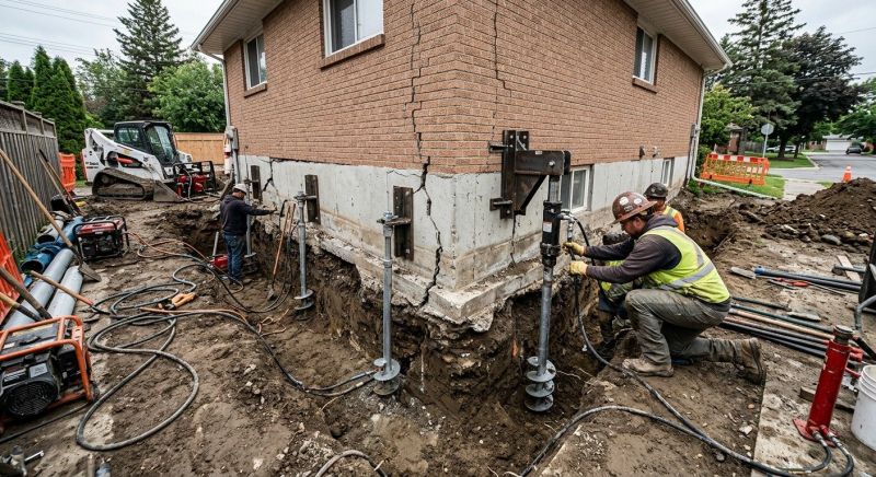 Sinking Foundation Repair in Addison, TX