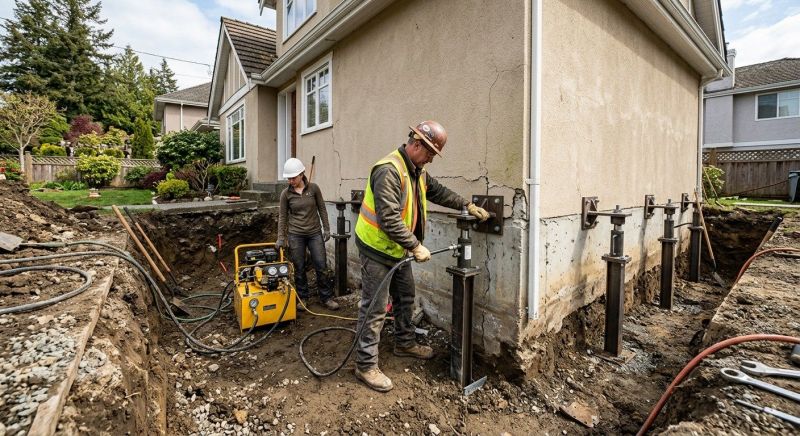 Sinking Foundation Repair in Denton County, TX