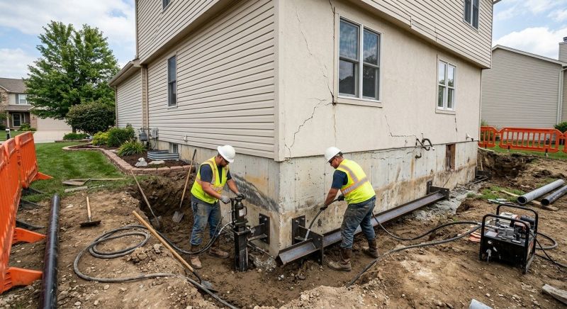 Sinking Foundation Repair in Fort Worth, TX