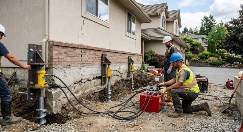 Sinking Foundation Repair in Frisco, TX
