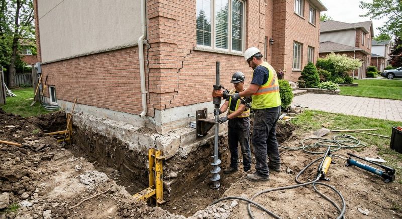 Sinking Foundation Repair in Krum, TX