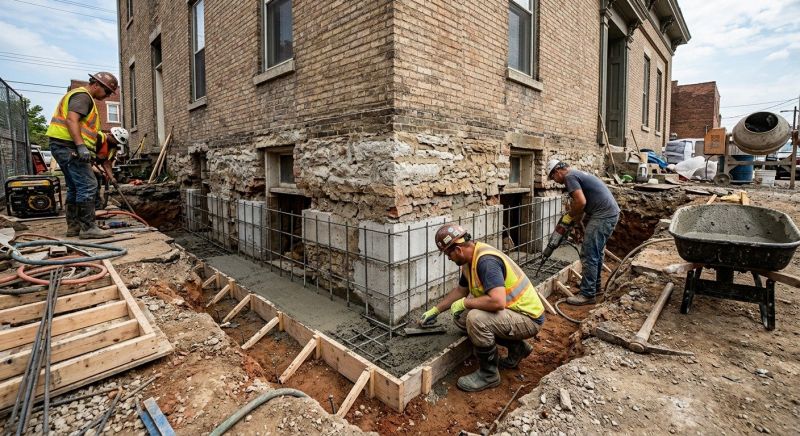 Structural Underpinning in Grapevine, TX
